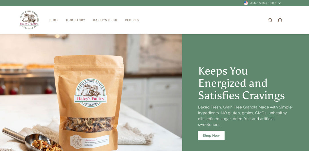 Haley's Pantry- Shopify Store