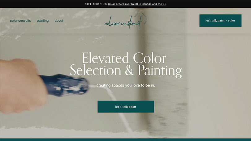 Colour Instinct-Squarespace Website