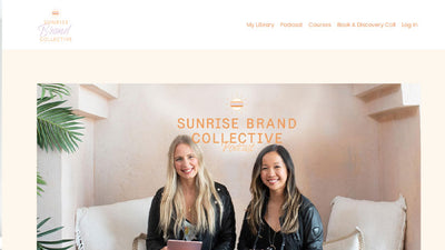 Sunrise Brand Collective Kajabi Website